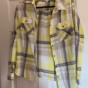 Croft and Barrow Yellow Flannel!  Like new!